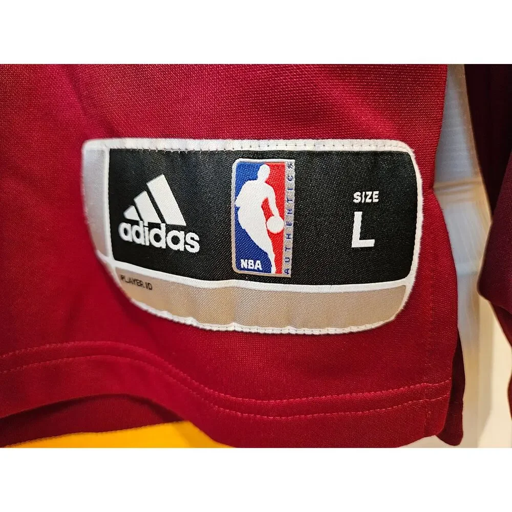 Adidas Cleveland Cavaliers Long Sleeve Warm Up Shirt Jersey Style NBA Size L